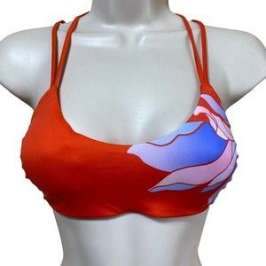 Athleta- Strappy Back Floral Swim/Bikini Top- XS